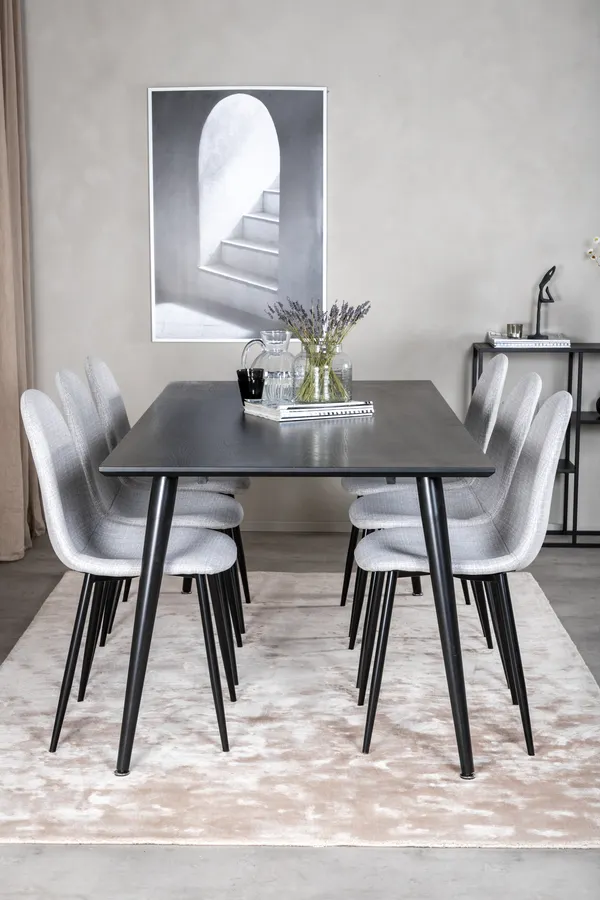 Dipp Rechteckige Esstischgarnitur