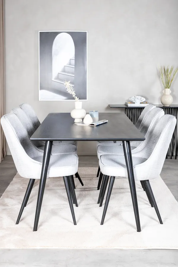 Dipp Rechteckige Esstischgarnitur