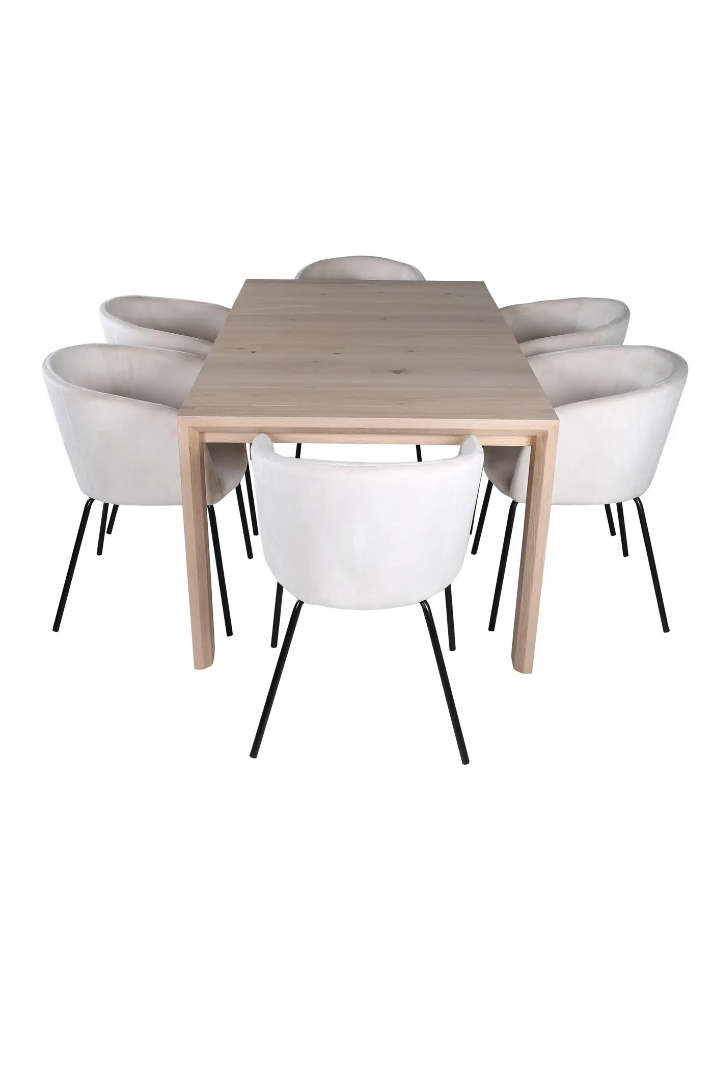 Slider Rechteckiges Esstischset – Ansicht 3