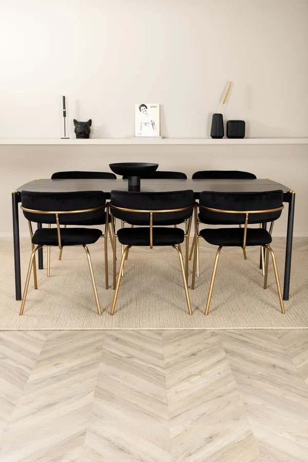 Pelle Rechteckiges Esstischset