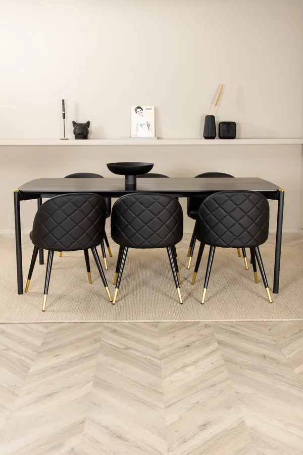 Pelle Rechteckiges Esstischset