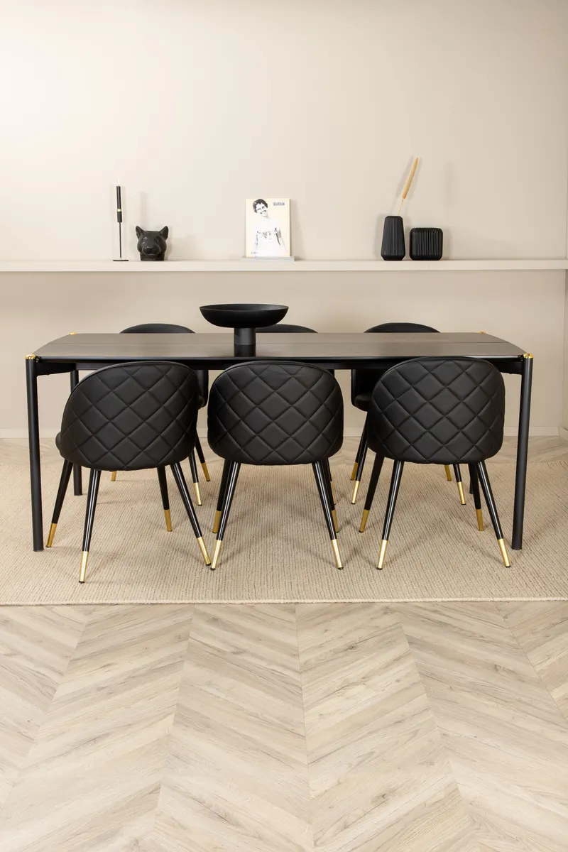 Pelle Rechteckiges Esstischset