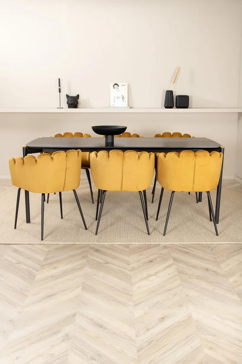 Pelle Rechteckiges Esstischset