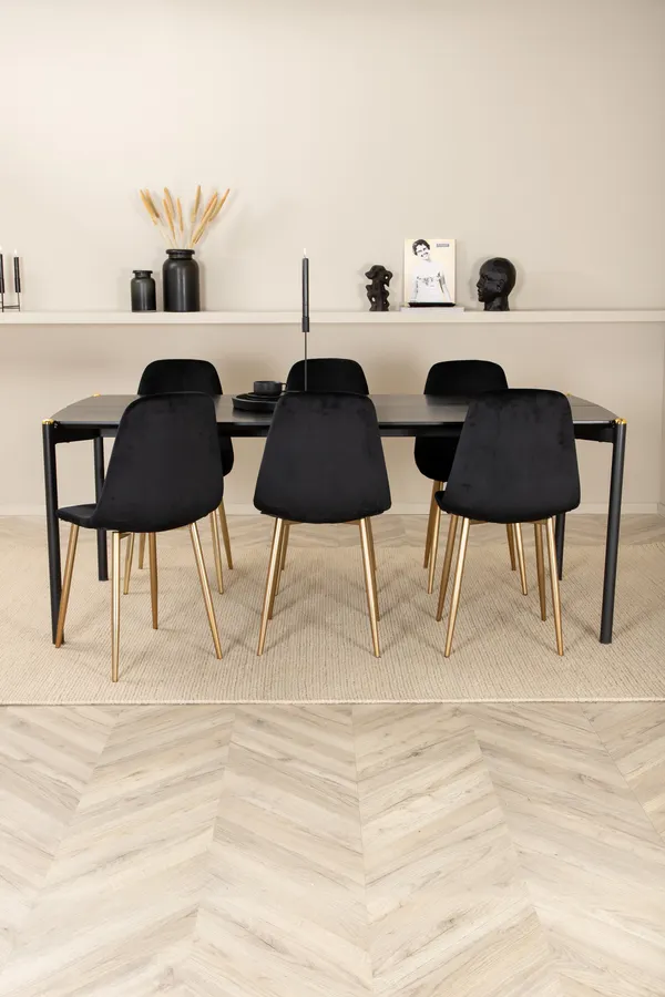 Pelle Rechteckiges Esstischset