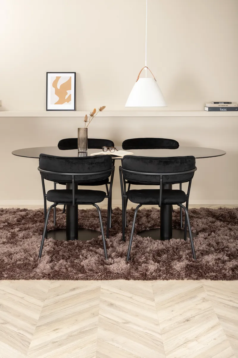 Pillan Oval Esstischgarnitur