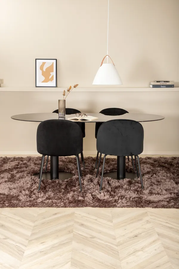 Pillan Oval Esstischgarnitur