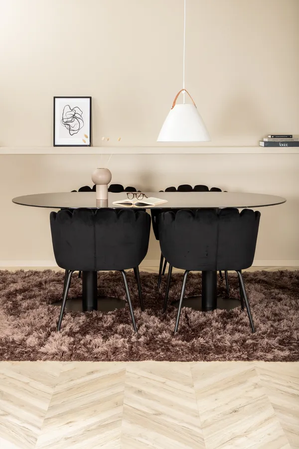 Pillan Oval Esstischgarnitur