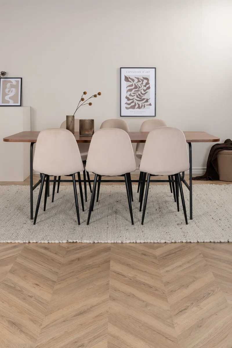 Uno Rechteckiges Esstischset