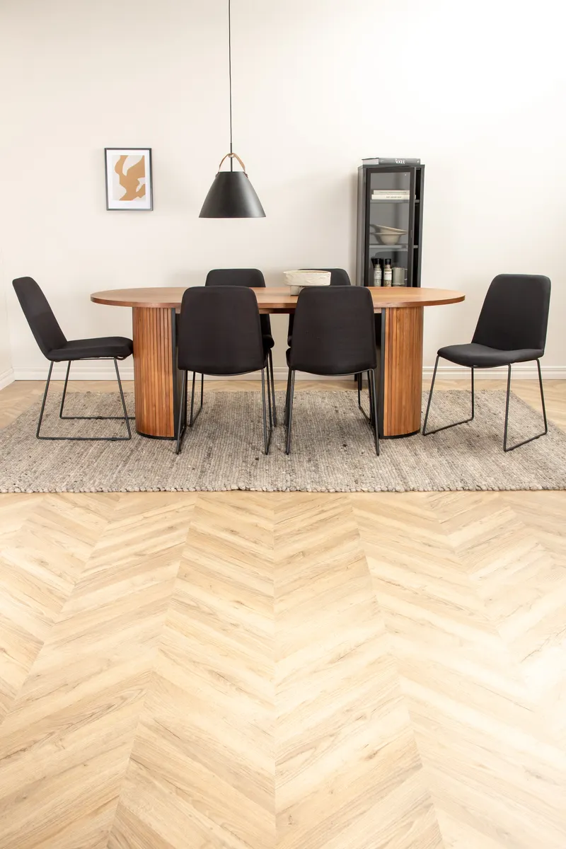 Bianca Oval Esstischgarnitur