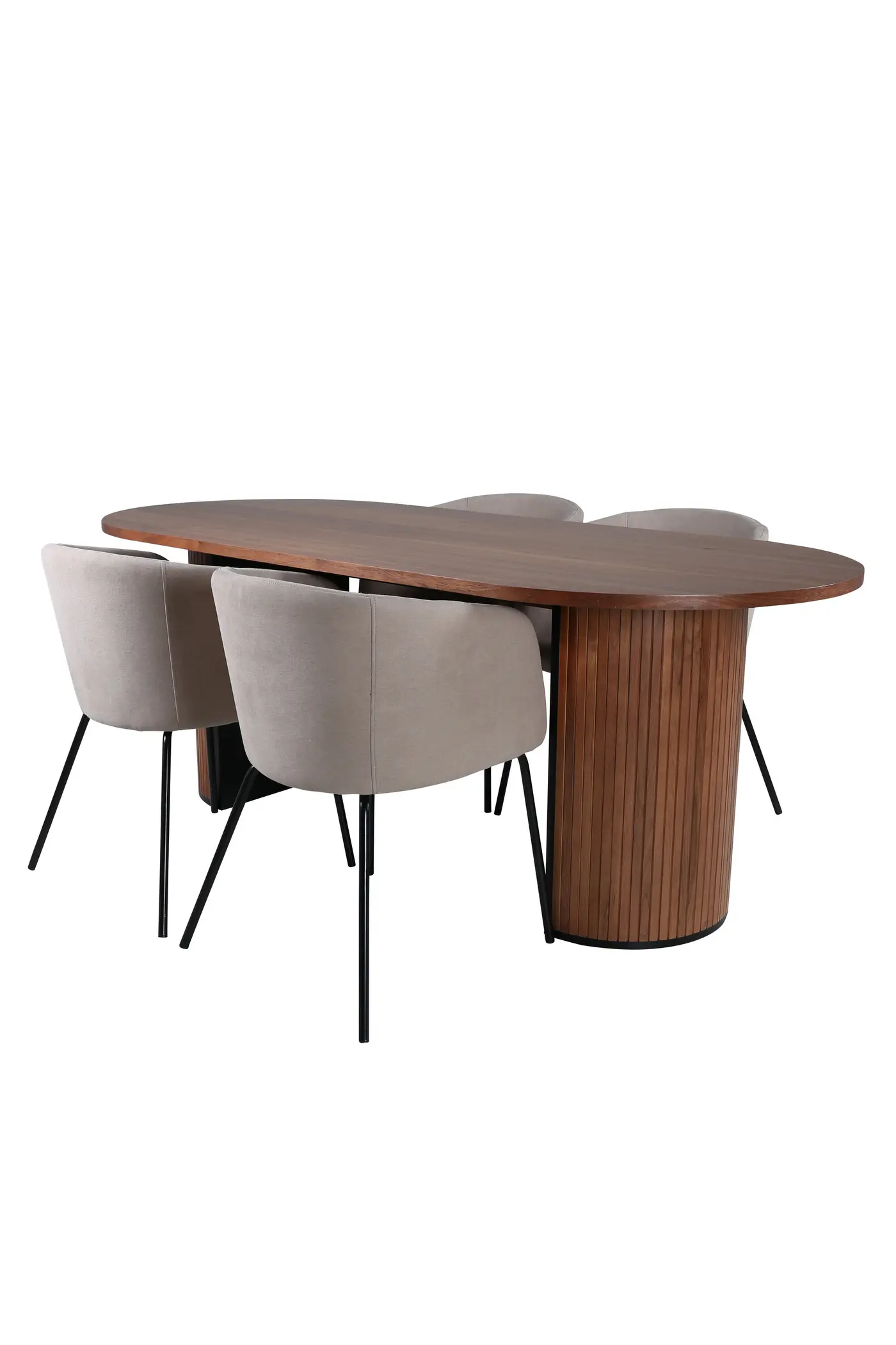 Bianca Oval Esstischgarnitur – Ansicht 2