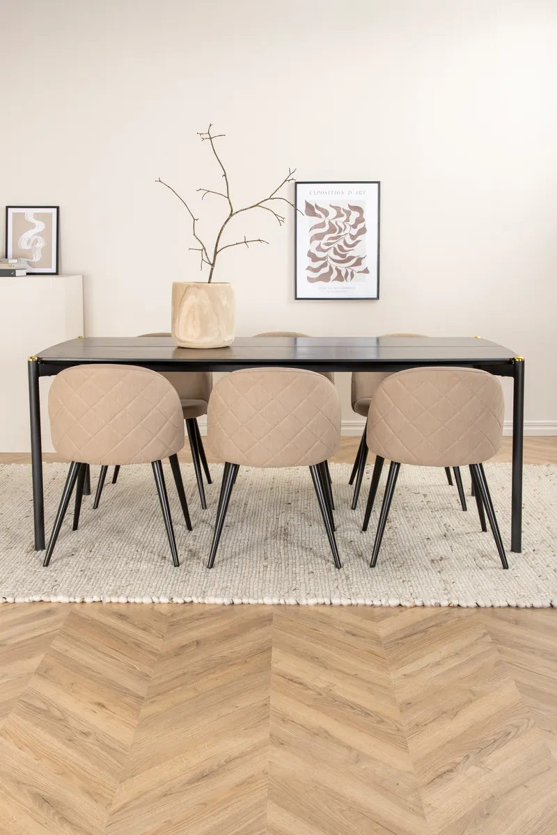 Pelle Rechteckiges Esstischset