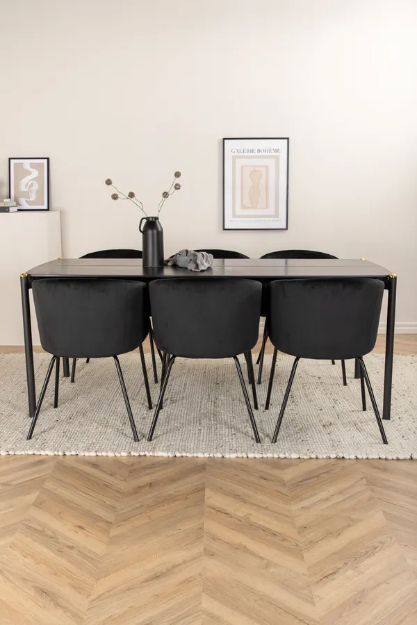 Pelle Rechteckiges Esstischset