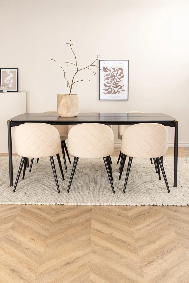 Pelle Rechteckiges Esstischset