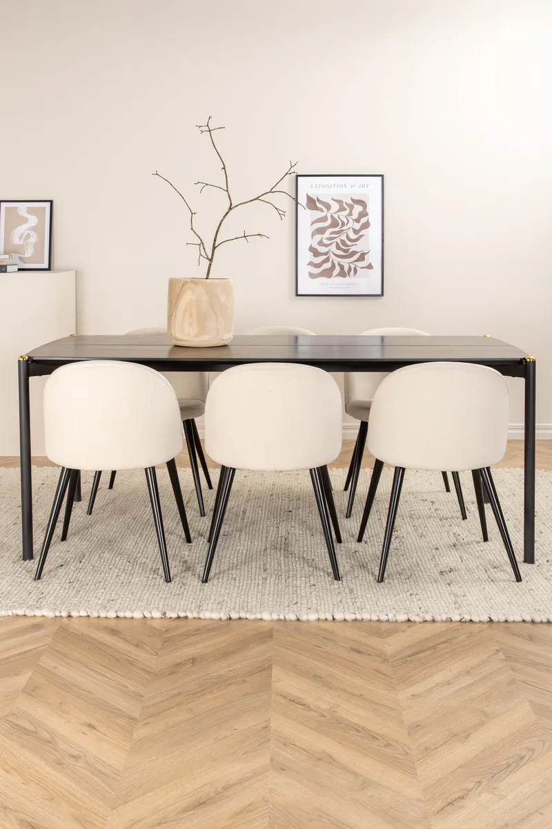 Pelle Rechteckiges Esstischset