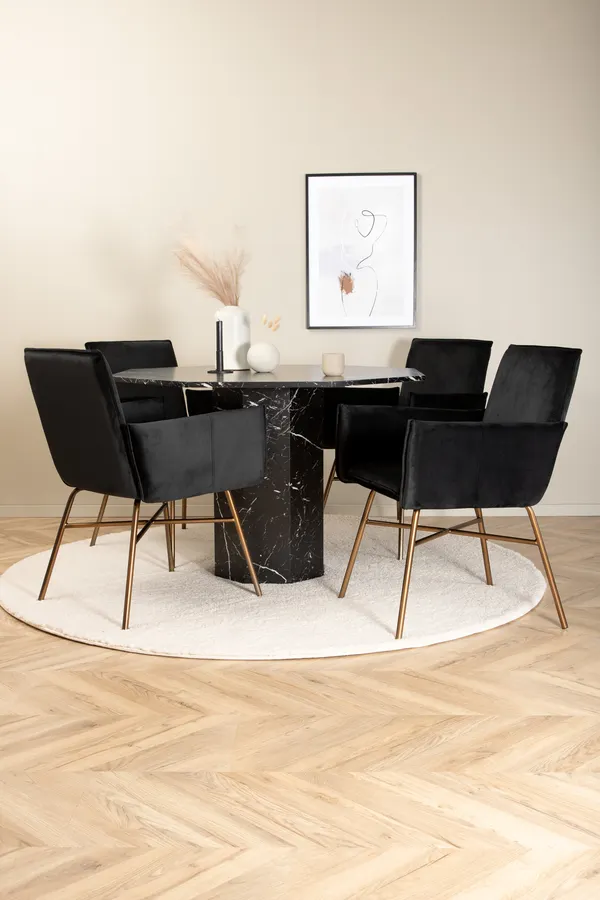 Marbs Esstischset rund