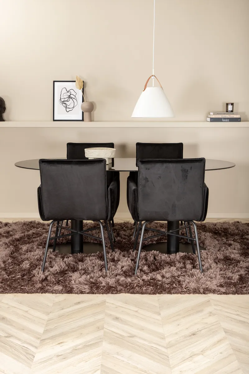 Pillan Oval Esstischgarnitur