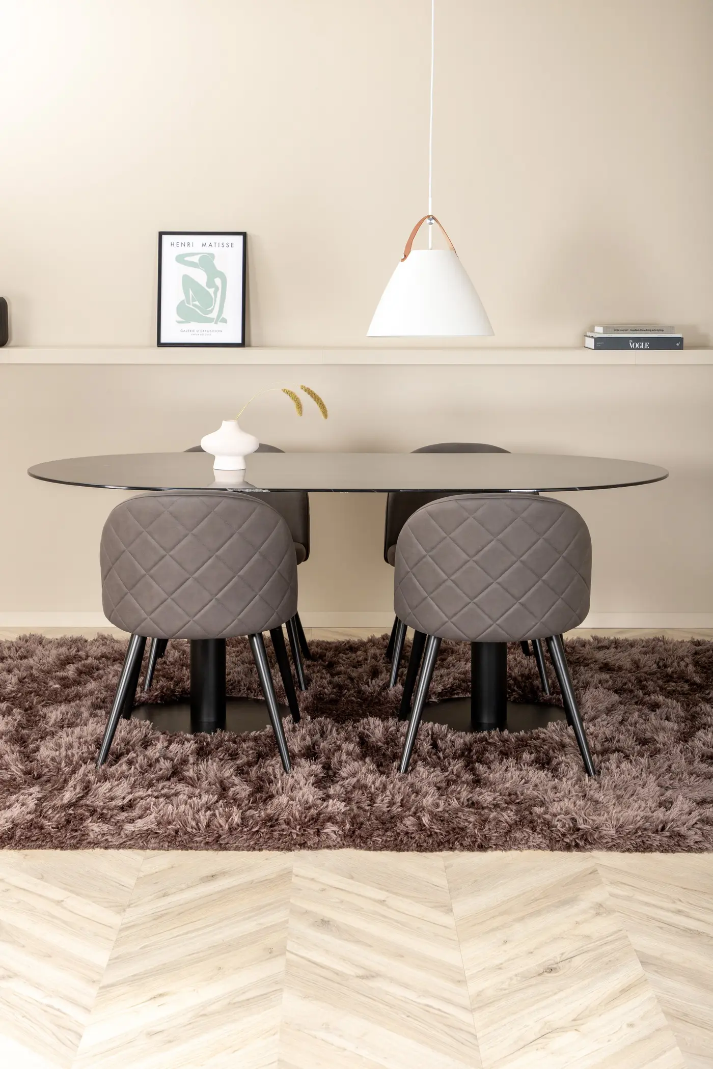 Pillan Oval Esstischgarnitur – Ansicht 3