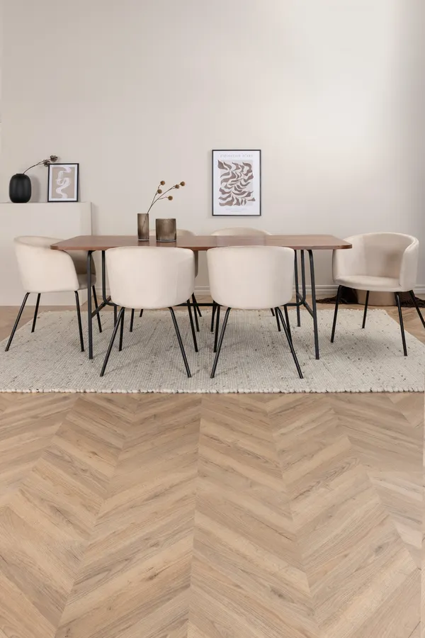 Uno Rechteckiges Esstischset