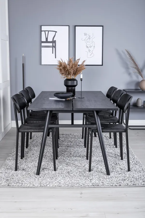 Esszimmergarnitur Sleek mit Stühlen Polly