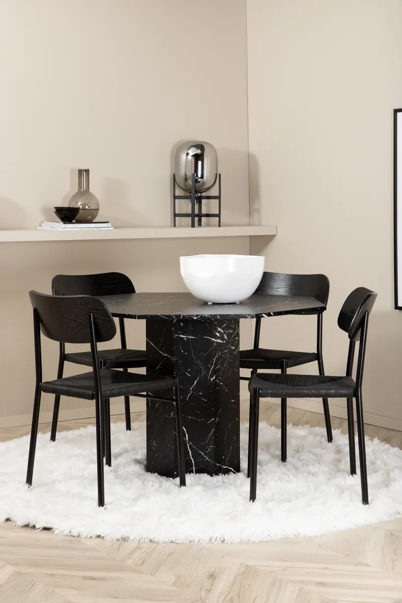 Esszimmergarnitur Marbs mit Stühlen Polly
