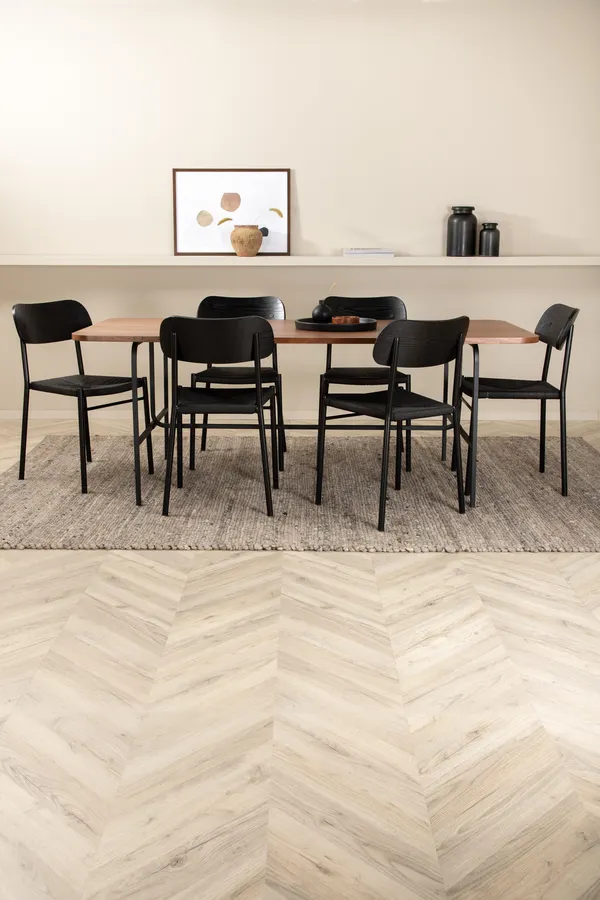 Esszimmergarnitur Uno mit Stühlen Polly