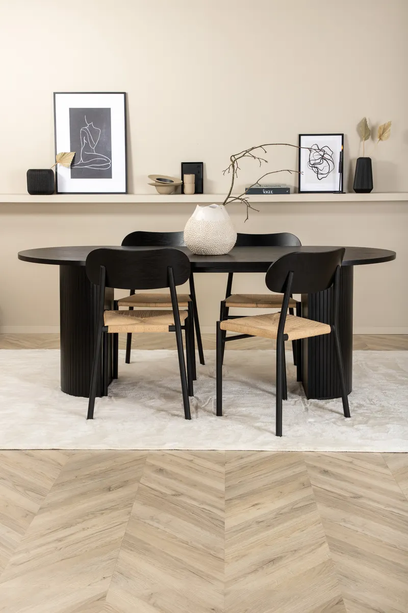 Esszimmergarnitur Bianca mit Stühlen Polly