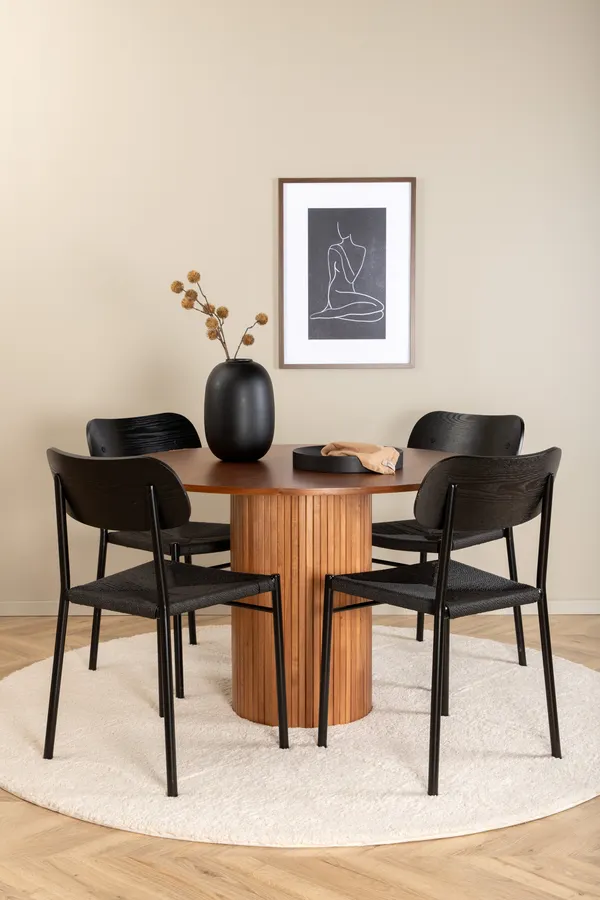 Esszimmergarnitur Bianca mit Stühlen Polly