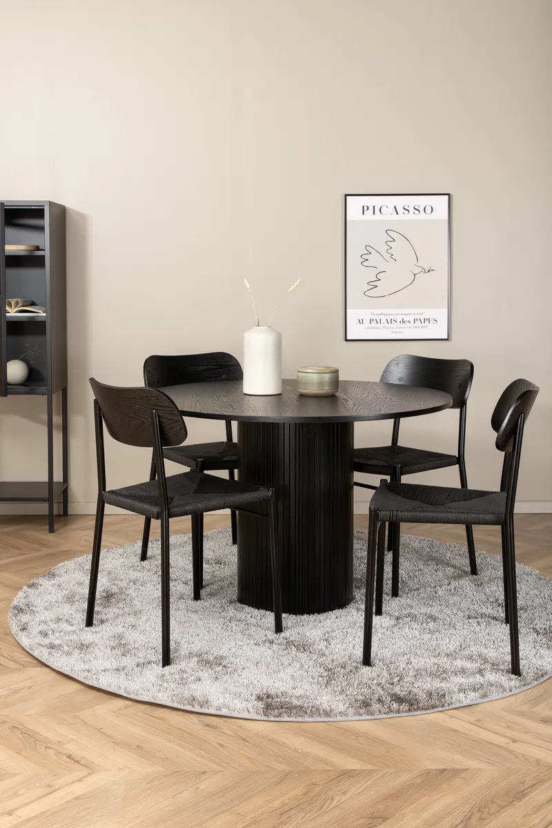 Esszimmergarnitur Bianca mit Stühlen Polly