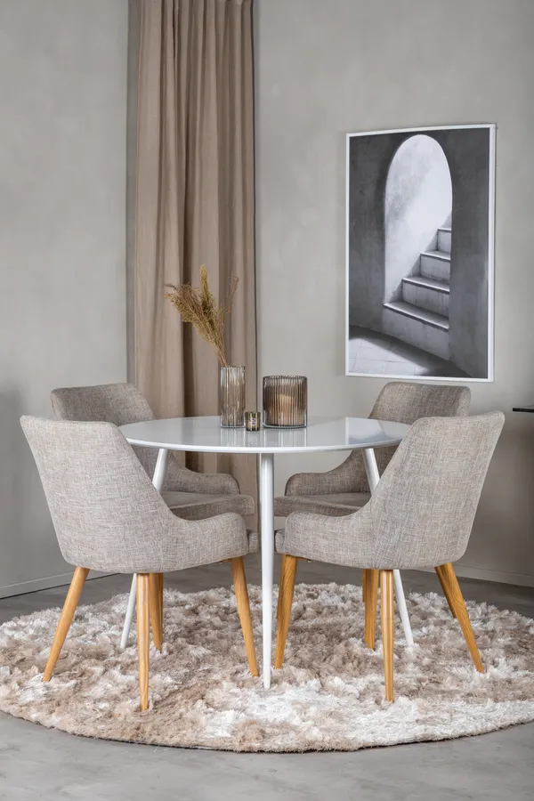 Esszimmergarnitur Plaza mit Stühlen Plaza