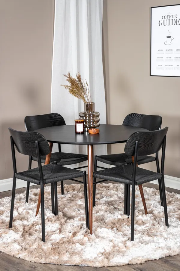 Esszimmergarnitur Plaza mit Stühlen Polly