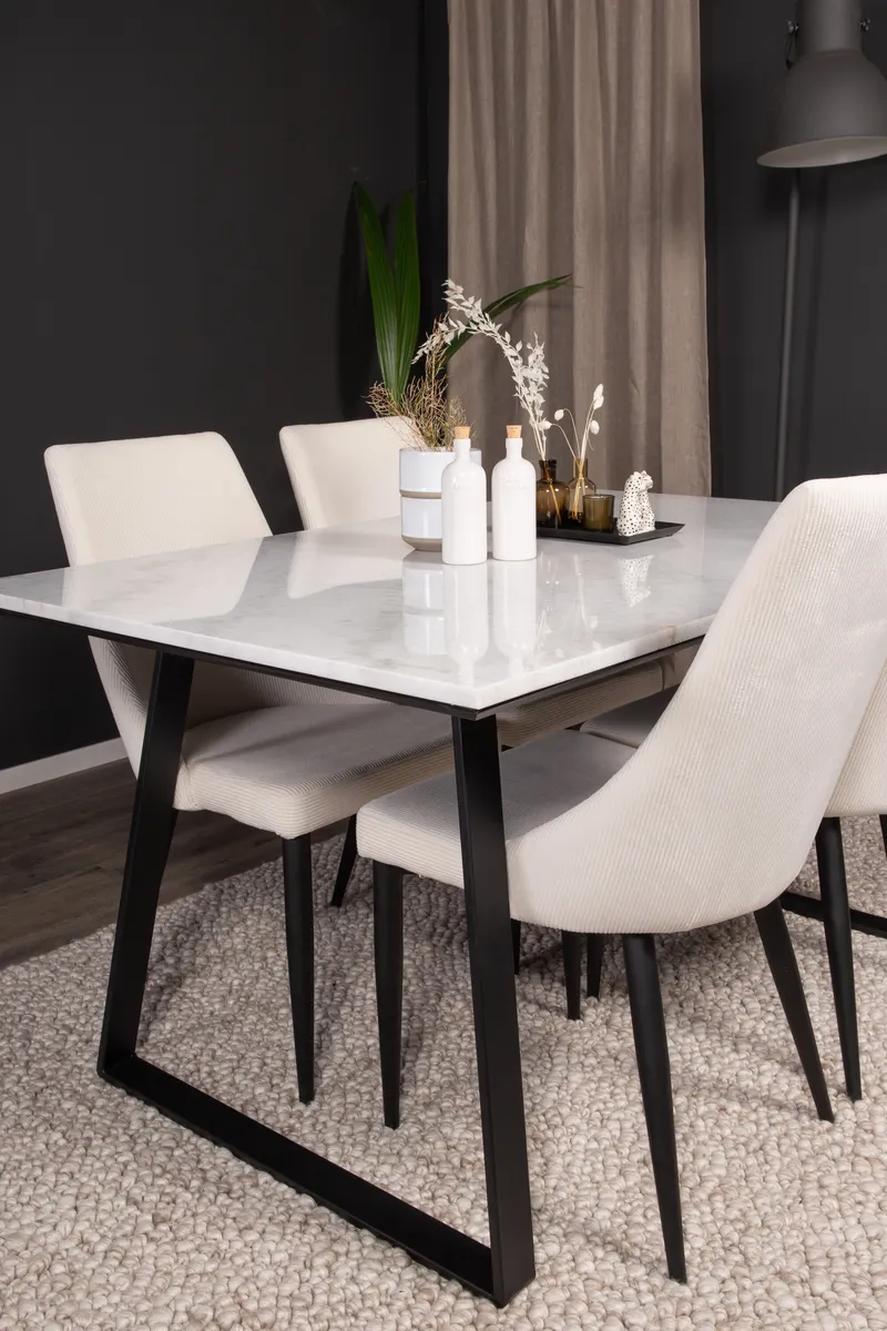 Esszimmergarnitur Estelle mit Stühlen Leone