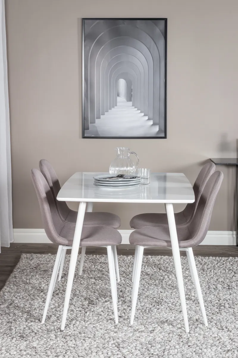 Esszimmergarnitur Polar mit Stühlen Polar