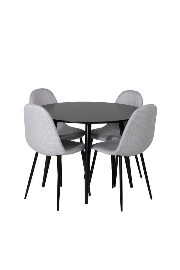 Esstischgarnitur Plaza mit Stühlen Polar