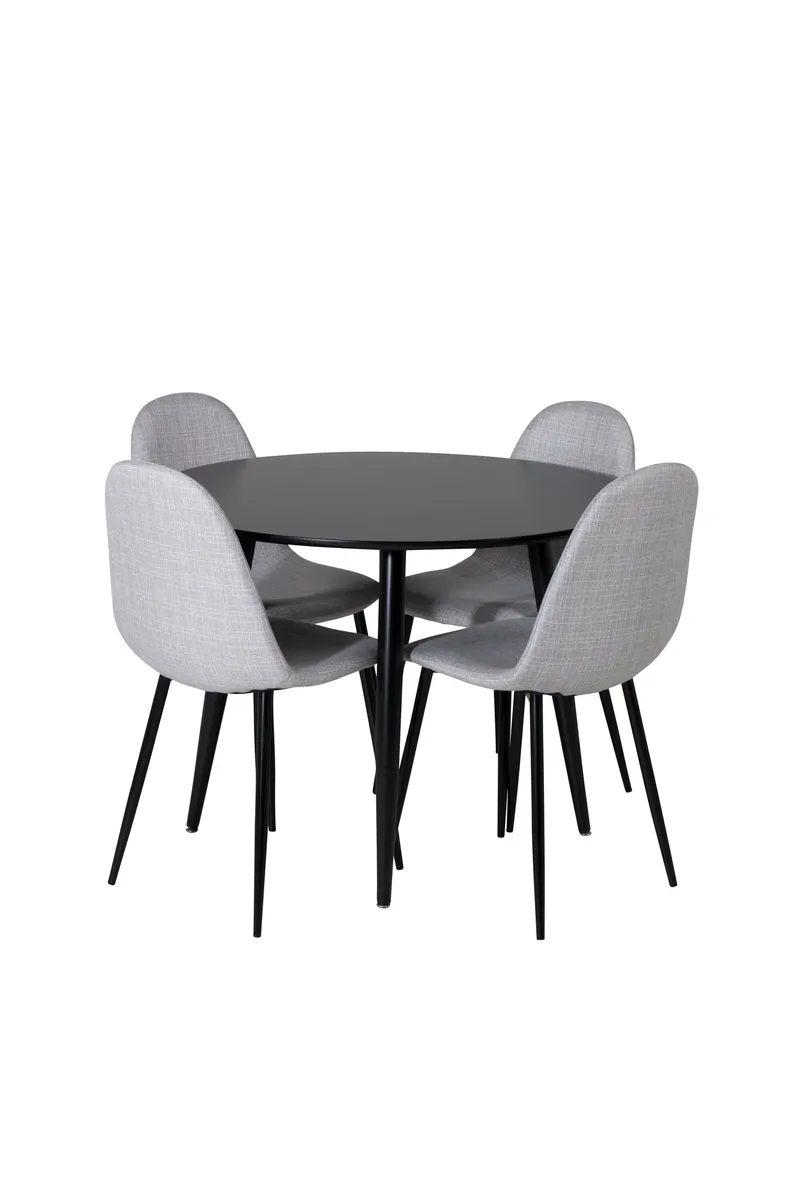 Esstischgarnitur Plaza mit Stühlen Polar