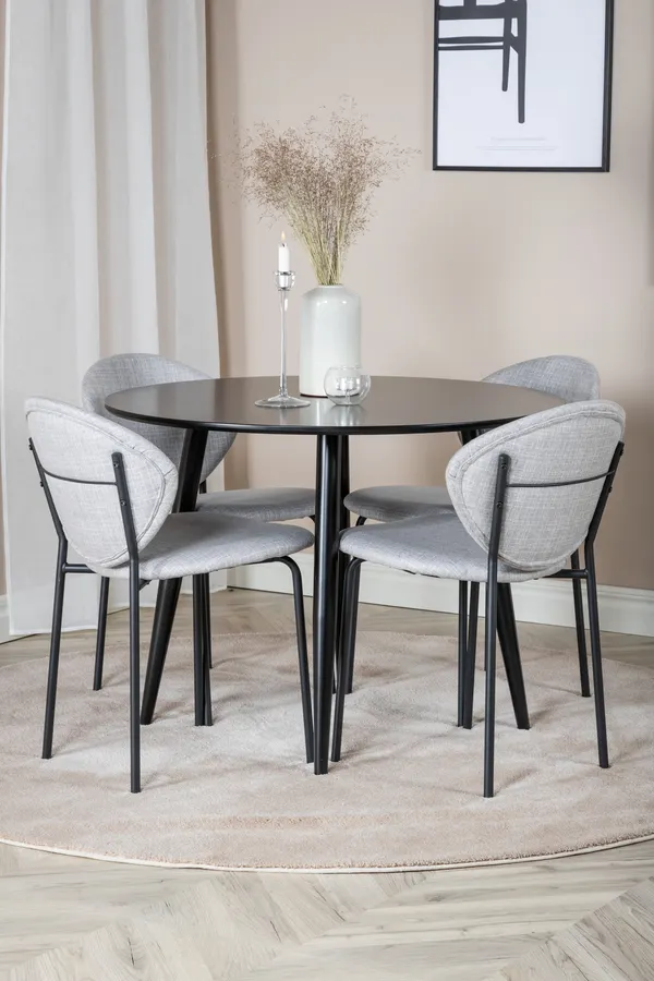 Esszimmergarnitur Plaza mit Stühlen Vault