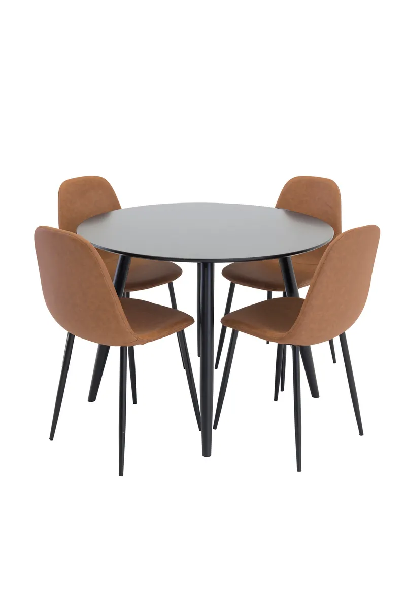 Esstischgarnitur Plaza mit Stühlen Polar