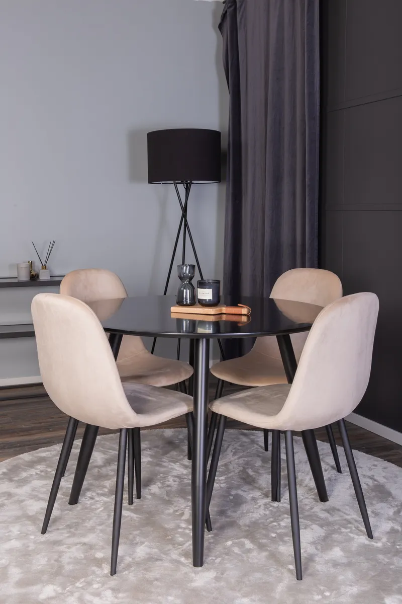 Esstischgarnitur Plaza mit Stühlen Polar